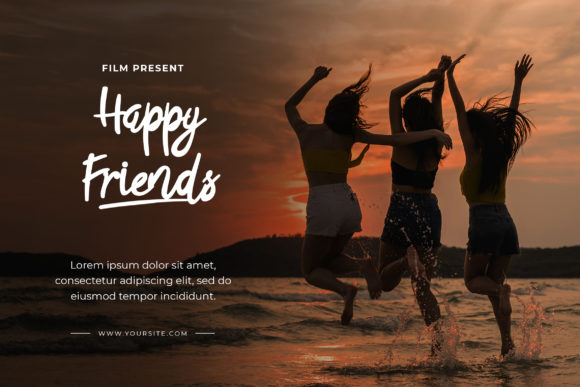 Good Summer Font PNG with transparent background - Preview 4