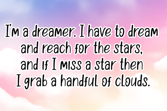 Happy Dream Day Font PNG with transparent background - Preview 3