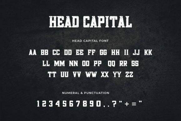 Head Capital Font - Preview 3