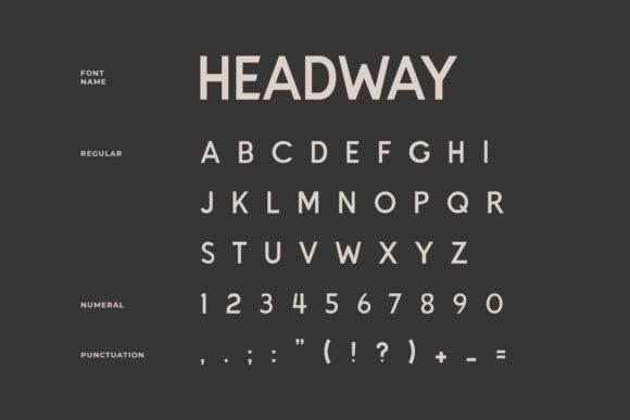 Headway Font - Preview 3