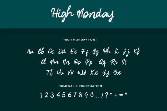 High Monday Font - Preview 2