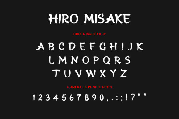 Hiro Misake Font PNG with transparent background - Preview 1