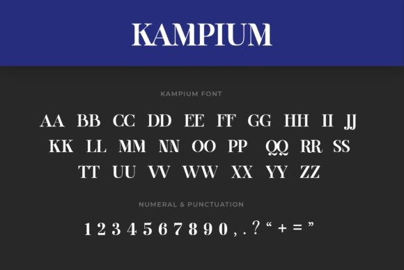 Kampium Font - Preview 3