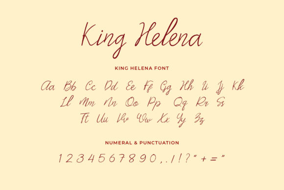 King Helena Font PNG with transparent background - Preview 3