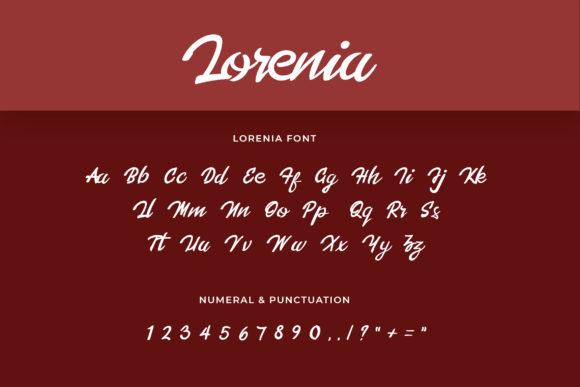Lorenia Font PNG with transparent background - Preview 2