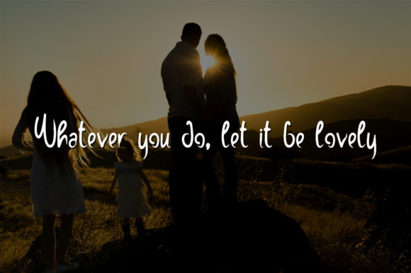 Lovely Time Font PNG with transparent background - Preview 2
