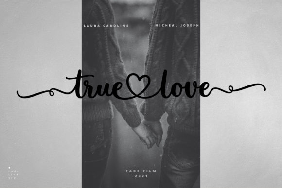 Malovely Font PNG with transparent background - Preview 3