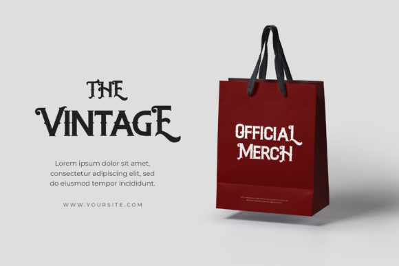 Moor Vantage Font PNG with transparent background - Preview 1
