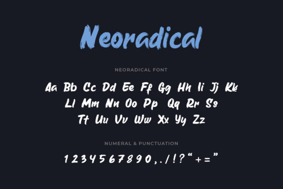 Neoradical Font PNG with transparent background - Preview 3