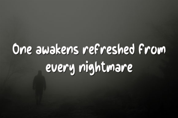 Nightmare Effect Font PNG with transparent background - Preview 1