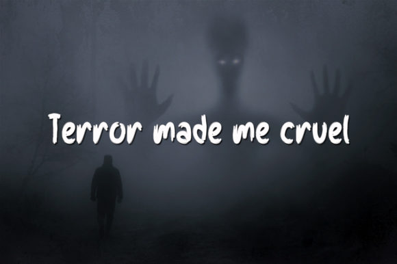 Nightmare Effect Font PNG with transparent background - Preview 2