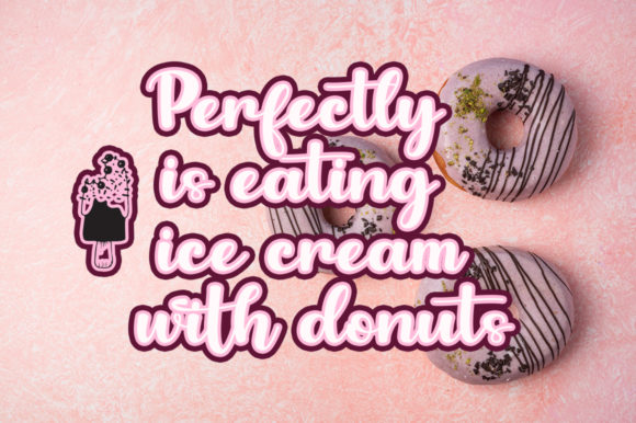 Popsicle Chocolate Font PNG with transparent background - Preview 1