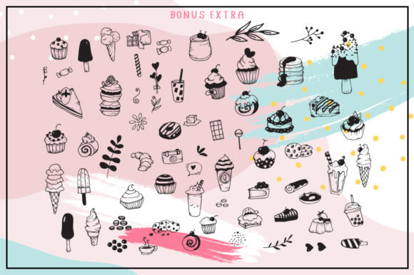 Popsicle Chocolate Font PNG with transparent background - Preview 2