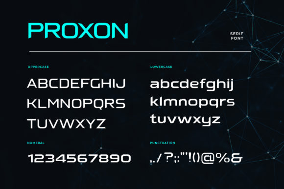 Proxon Font PNG with transparent background - Preview 3