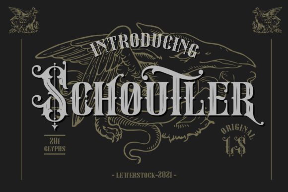 Schoutler Blackletter Font By Gumacreative