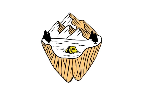 Simple Mountain Illustration Graphic Logos By baunstudios