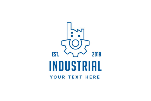 Town Industry Logo Design Home Factory