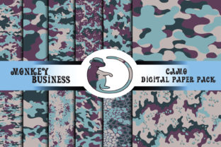 Camo Digital Papers Graphic by Monkey Business · Creative Fabrica