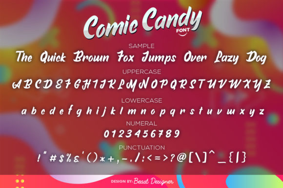 Comic Candy Font - Preview 1