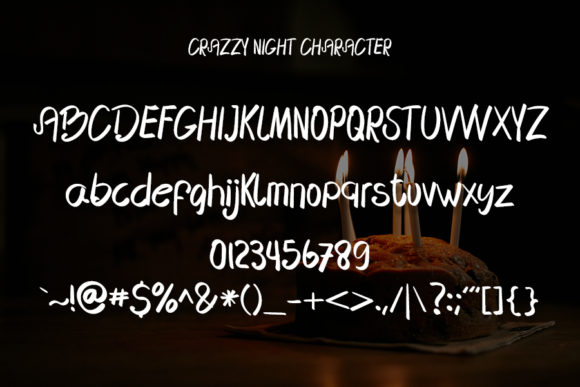 Crazzy Night Font - Preview 3