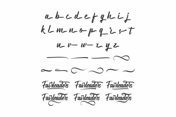 Fairleaders Font PNG with transparent background - Preview 6