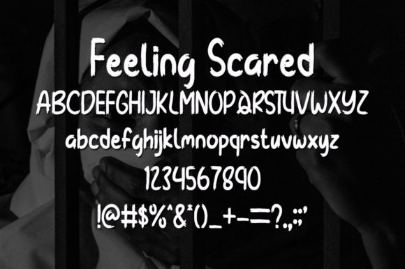Feeling Scared Font - Preview 4