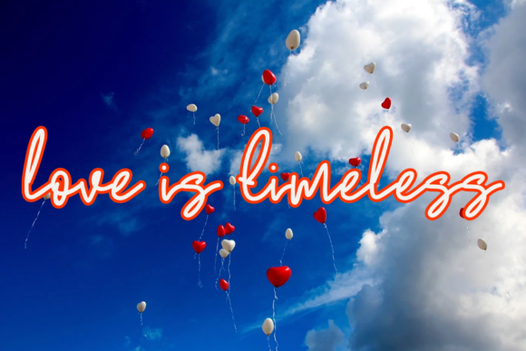 Love Kitchen Font PNG with transparent background - Preview 2