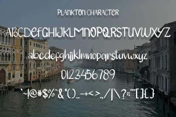 Plankton Font PNG with transparent background - Preview 3