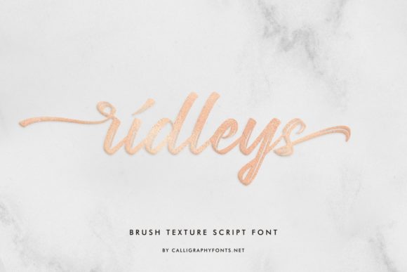Ridleys Font font preview - 1