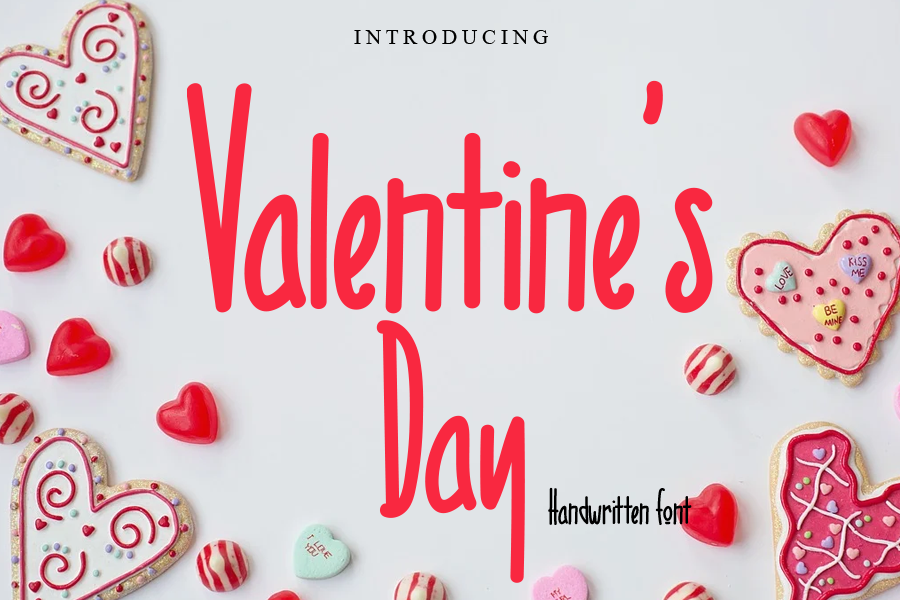 Valentine's Day preview, elegant script
