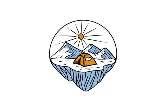 Sunny Mountain Simple Illustration Graphic Illustrations By baunstudios