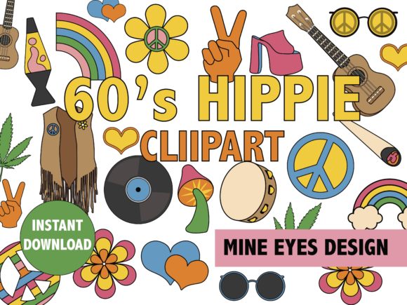 60's Hippie Clipart