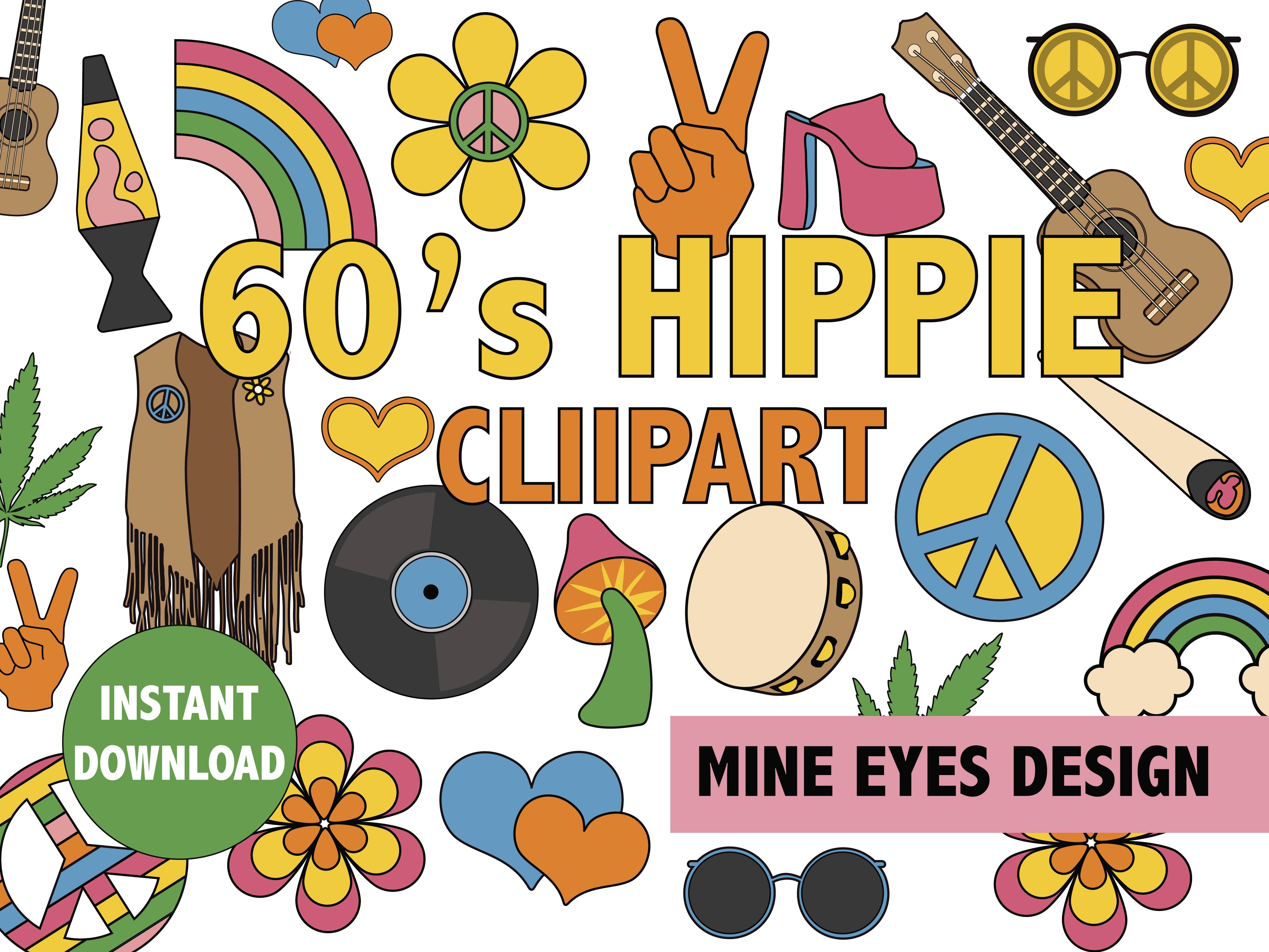 60's Hippie Clipart
