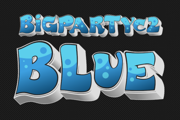 BigPartyC2 Font - Preview 2