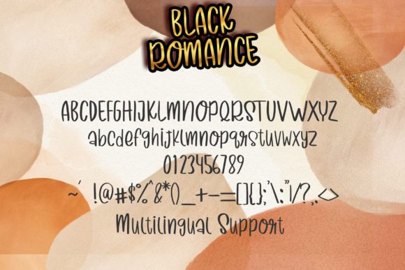 Black Romance Font - Preview 6