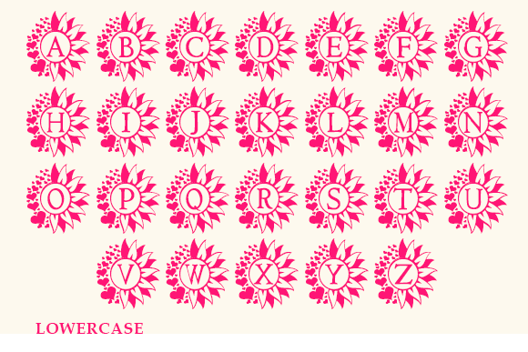 Bunga Monogram Font - Preview 4