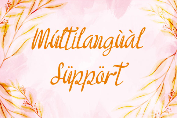Camellia Caponica Font PNG with transparent background - Preview 6