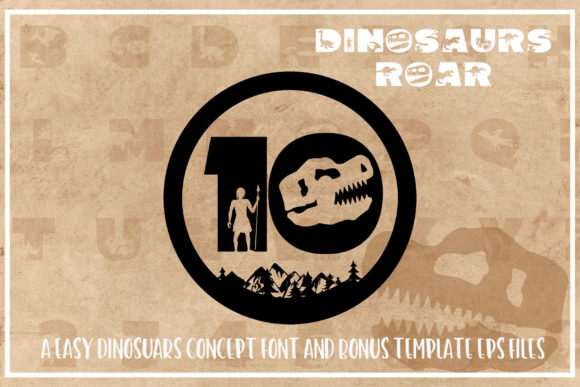 Dinosaurus Roar Font - Preview 4