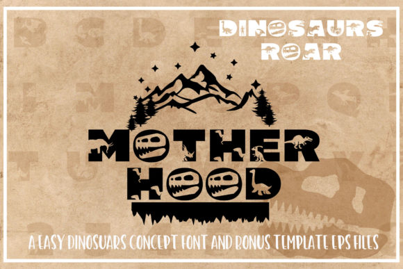 Dinosaurus Roar Font - Preview 6