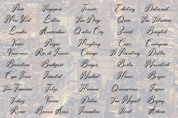 Firsthand Calligraphy Font font preview - 1