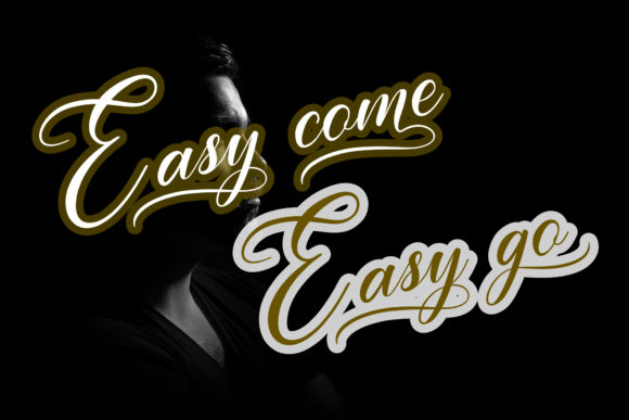 Firsthand Calligraphy Font font preview - 3
