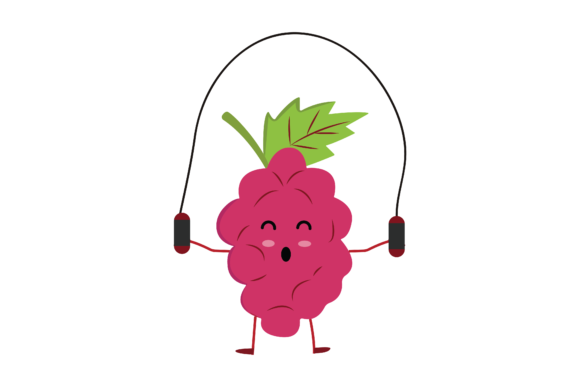 Kawaii Cute Fruit Plum Fill Line Graphic by Soe Image · Creative Fabrica
