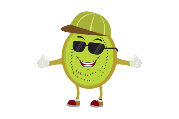 Kawaii Lime Fruit Outline Vector Graphic by Soe Image · Creative Fabrica