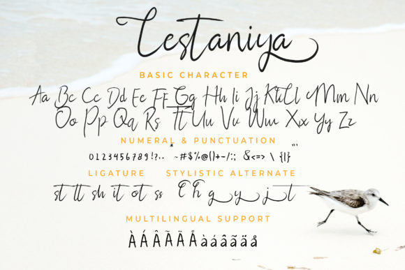 Lestanya Font PNG with transparent background - Preview 6