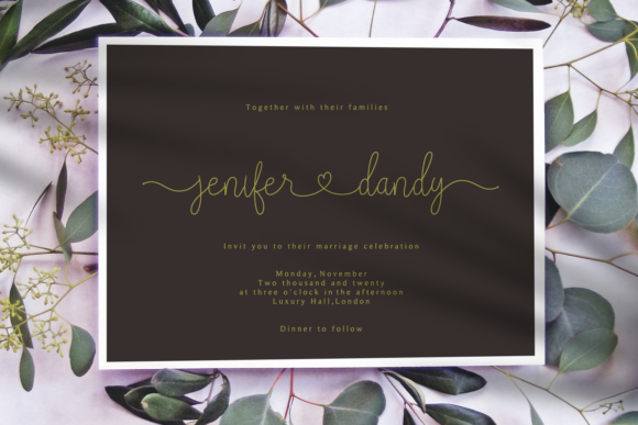 Lovely Golden Font PNG with transparent background - Preview 6