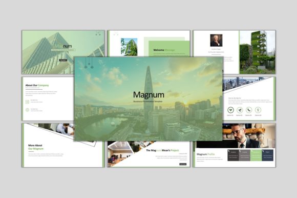 Preview of Magnum - Business PowerPOint Template PowerPoint template