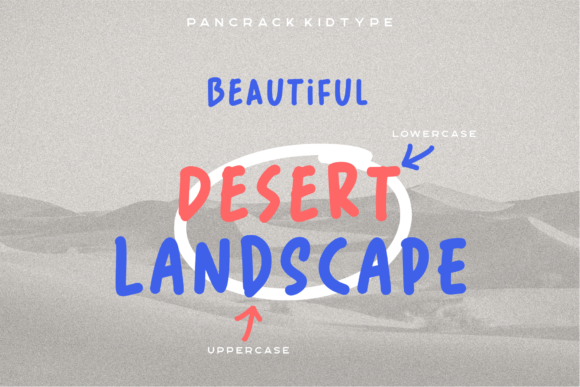 Pancrack Kidtype Font PNG with transparent background - Preview 4