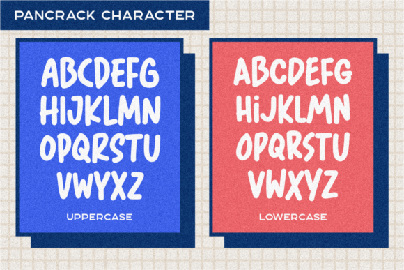 Pancrack Kidtype Font PNG with transparent background - Preview 6