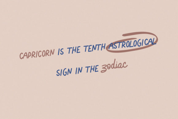 Capricorn Sign Font - Preview 1