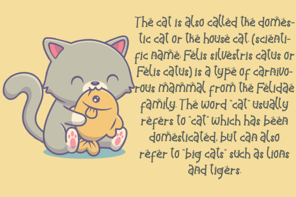 Catty Funny Font - Preview 4
